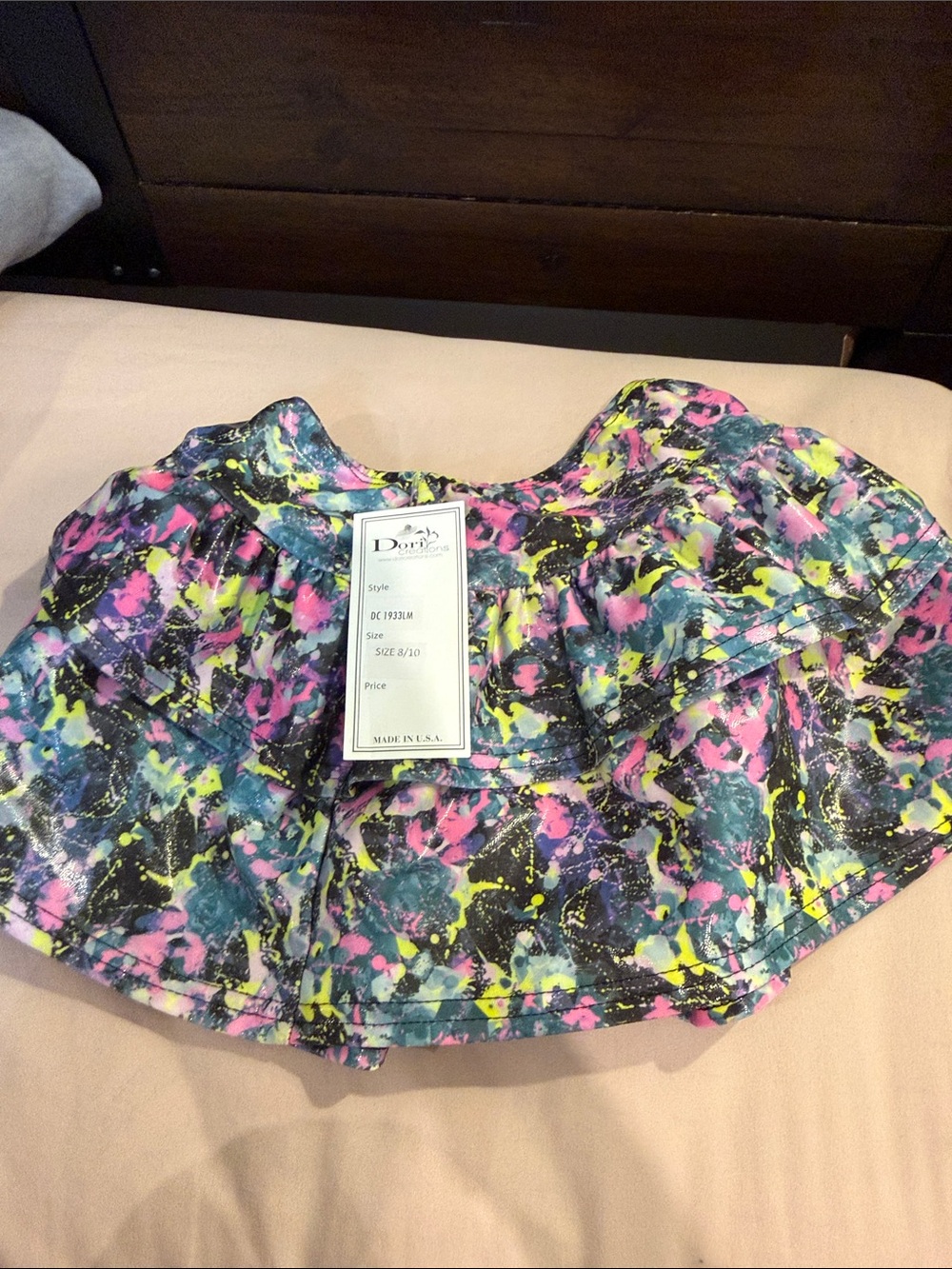 Dori Creations Girls' Paint-Splash Mini Skirt - Multicolor